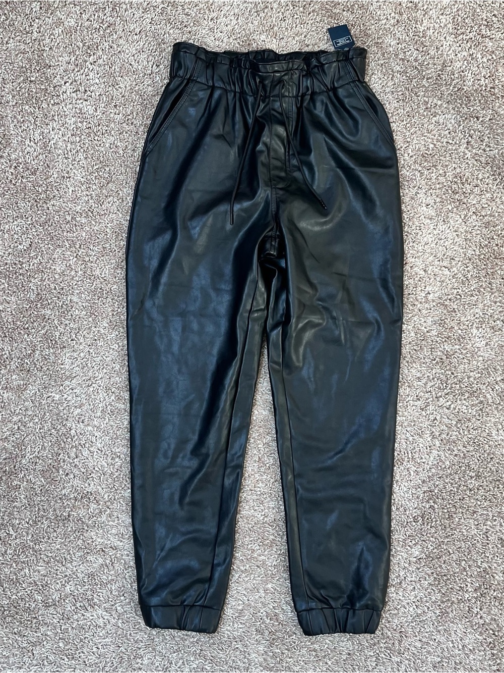 Abercrombie & Fitch Faux Leather Jogger Pants